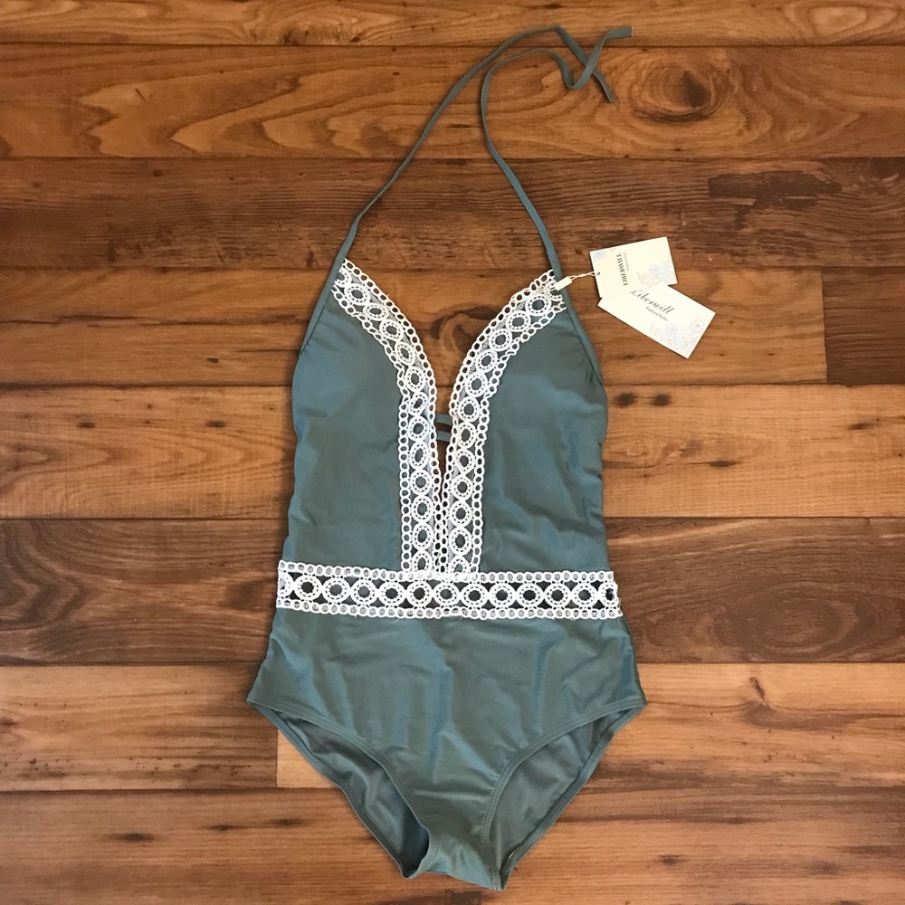 Olive Green Bathing Suit Size L